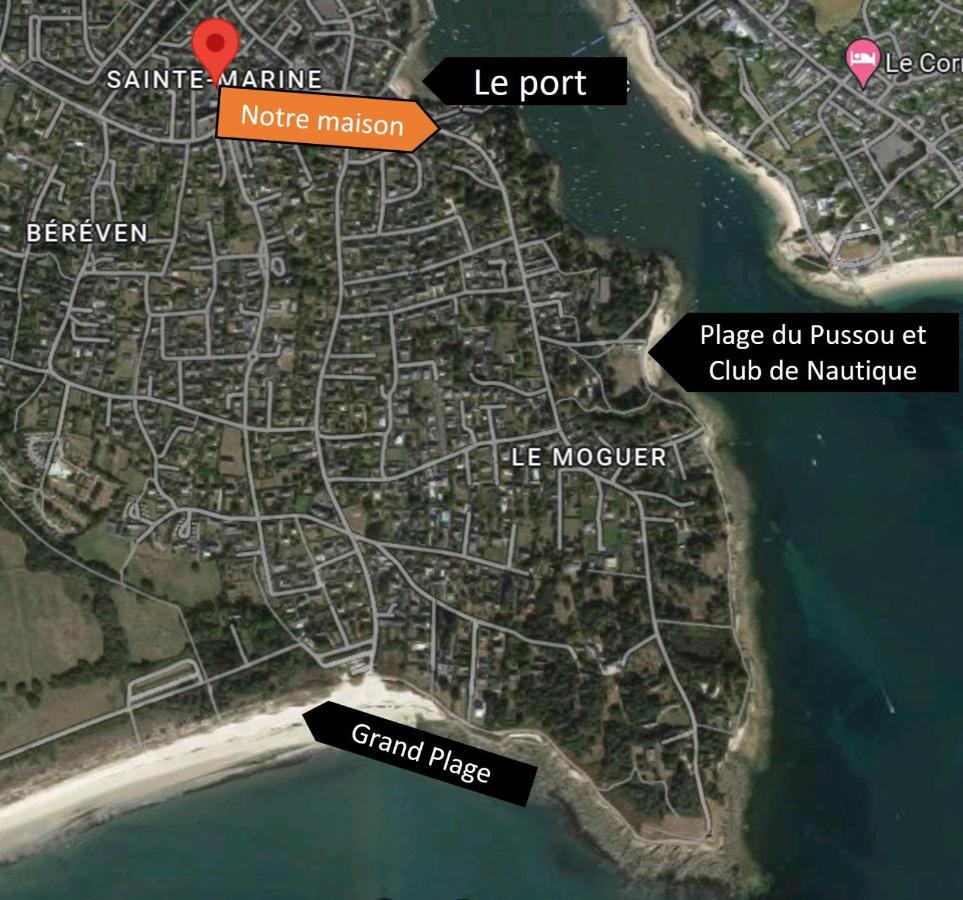 Charmante Maison Au Port De Sainte Marine Combrit Esterno foto